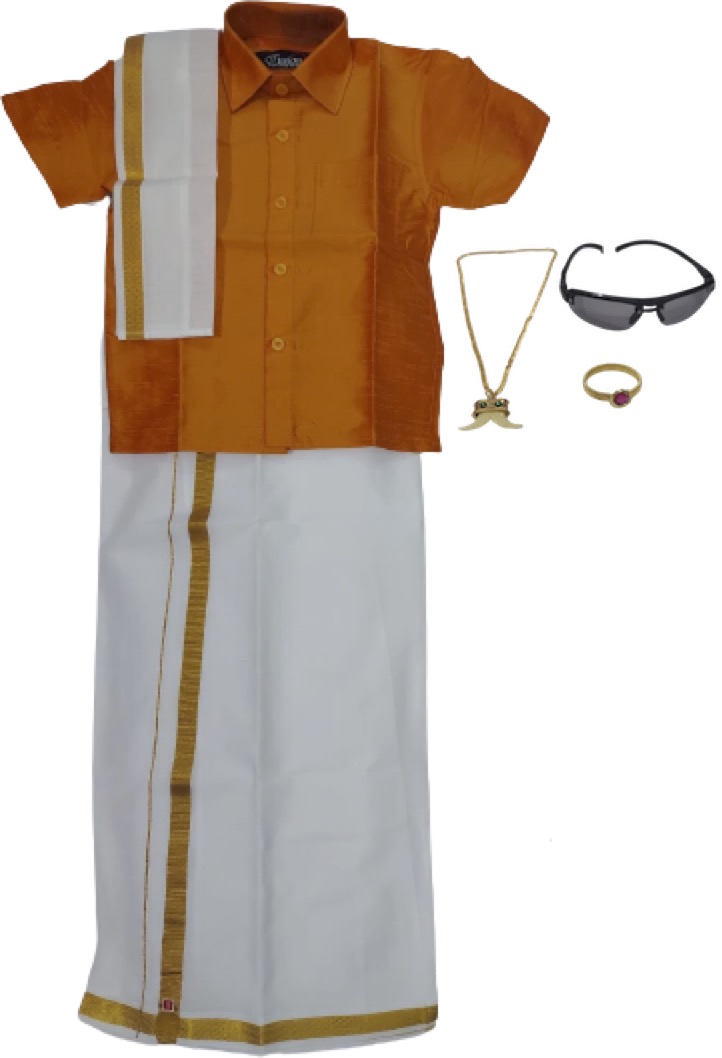 traditional dhoti and shirt